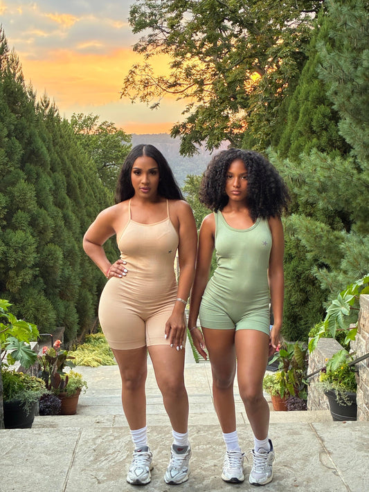 Madison Peach Gym Jumpsuit