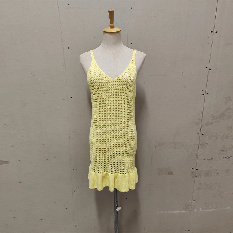 Hattie Fashion V-neck Knit Dress