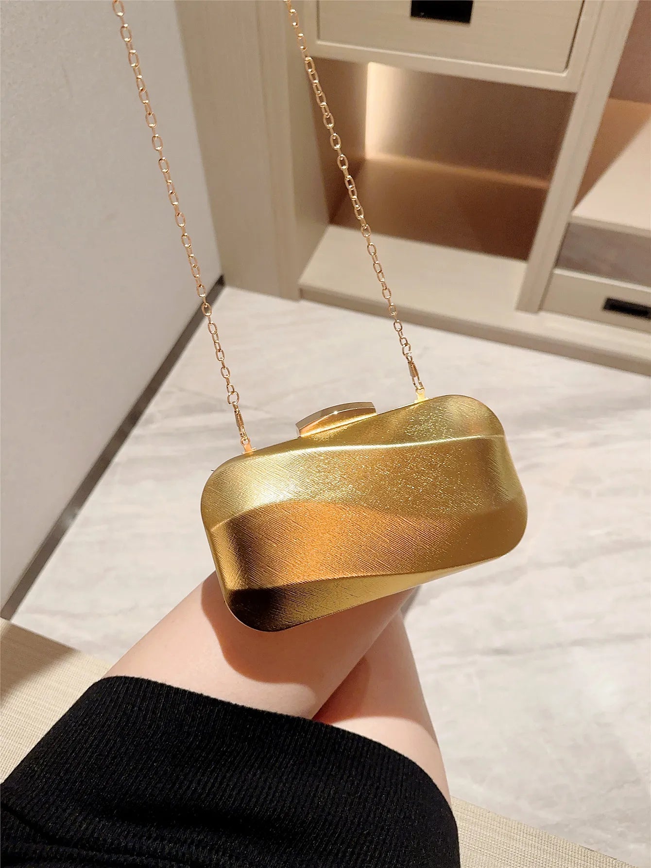Golden Bar Handbag