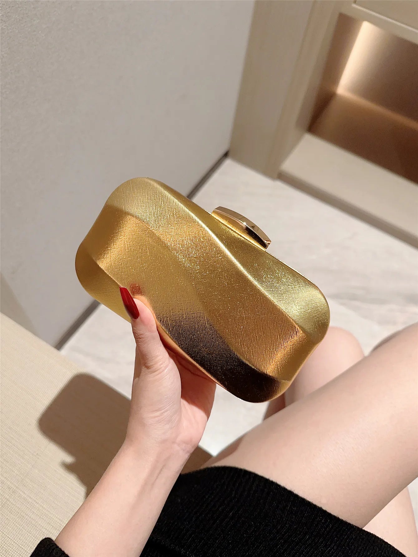 Golden Bar Handbag