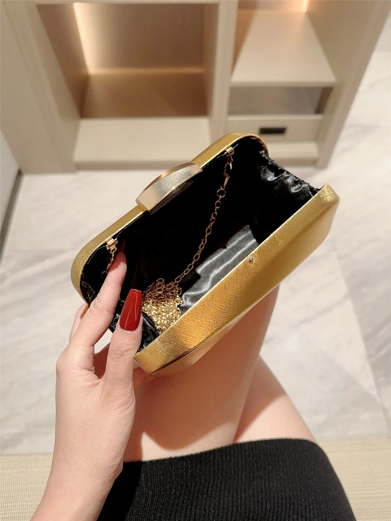 Golden Bar Handbag