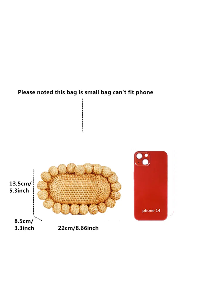 Boho Egg Cane Handbag