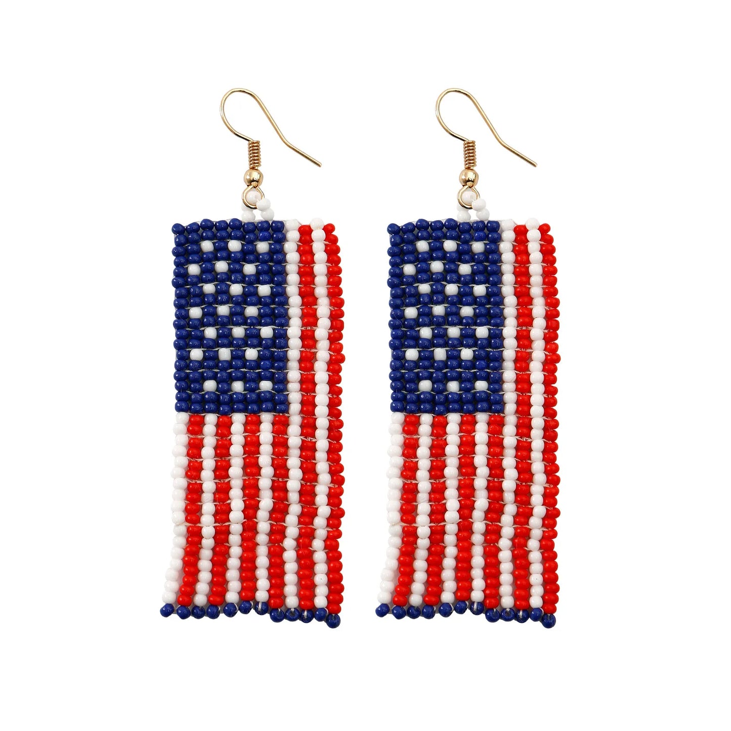 American Flag Handmade Earrings