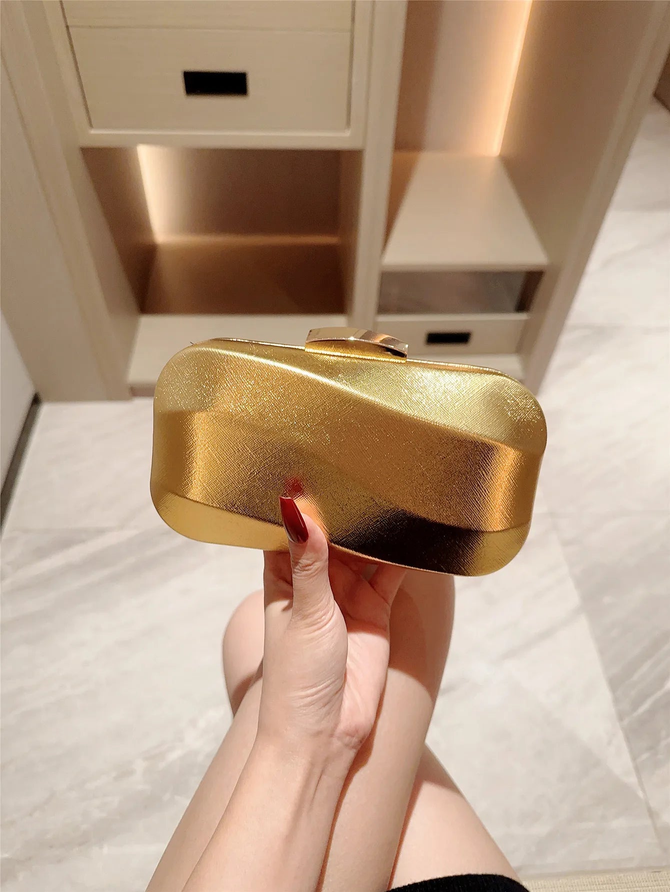 Golden Bar Handbag