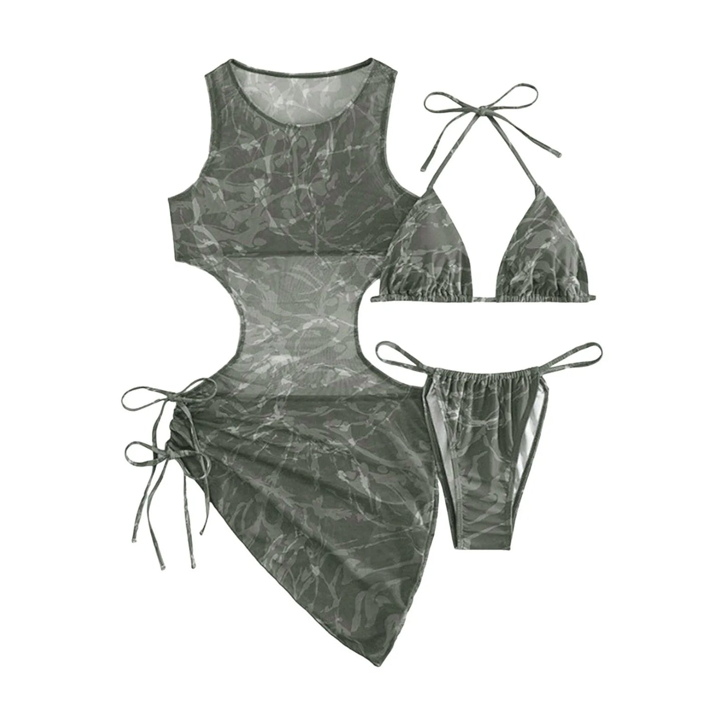 Monic Aqua 3 Piece Swimsuit Set