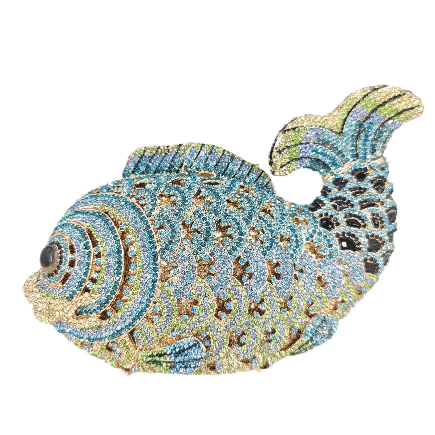 Bling Fish Clutch Women Crystal Evening Bags