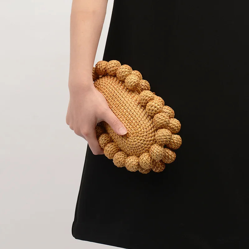 Boho Egg Cane Handbag