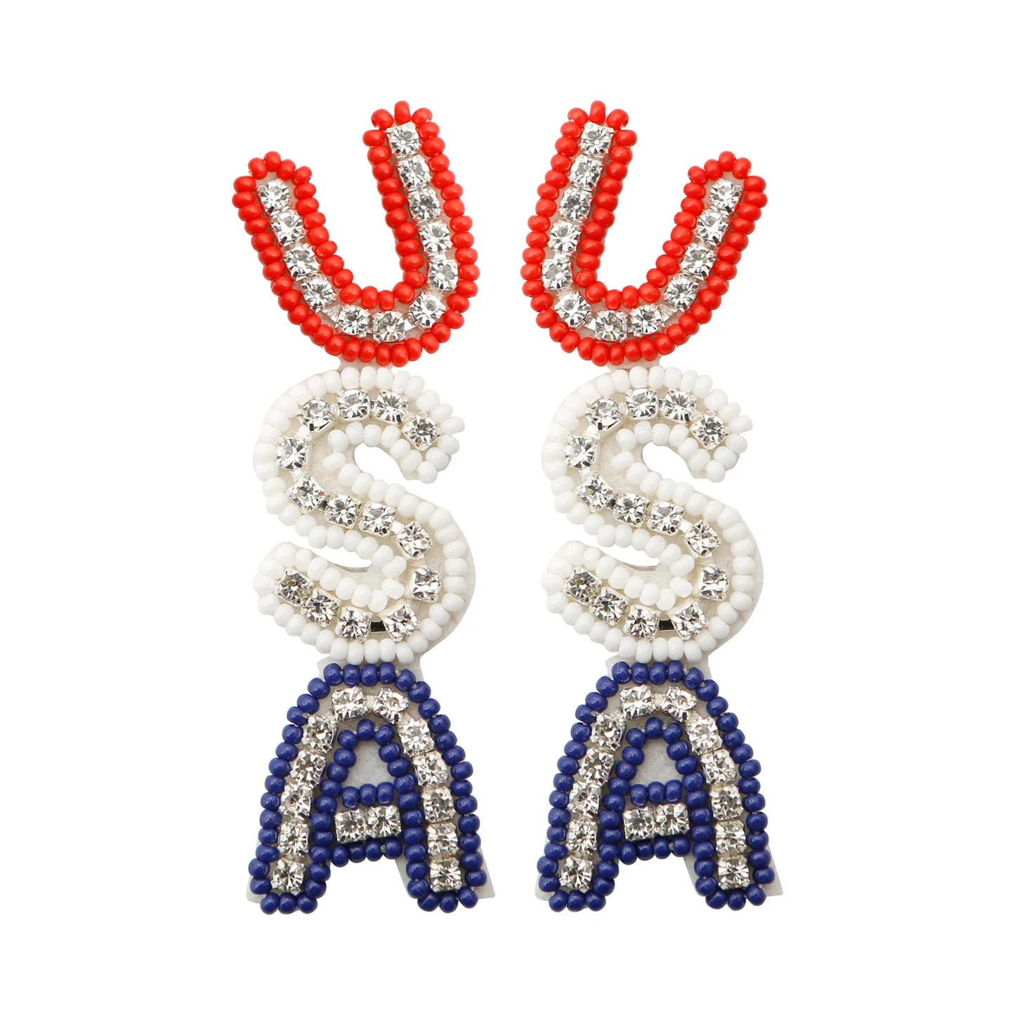 American Flag Handmade Earrings
