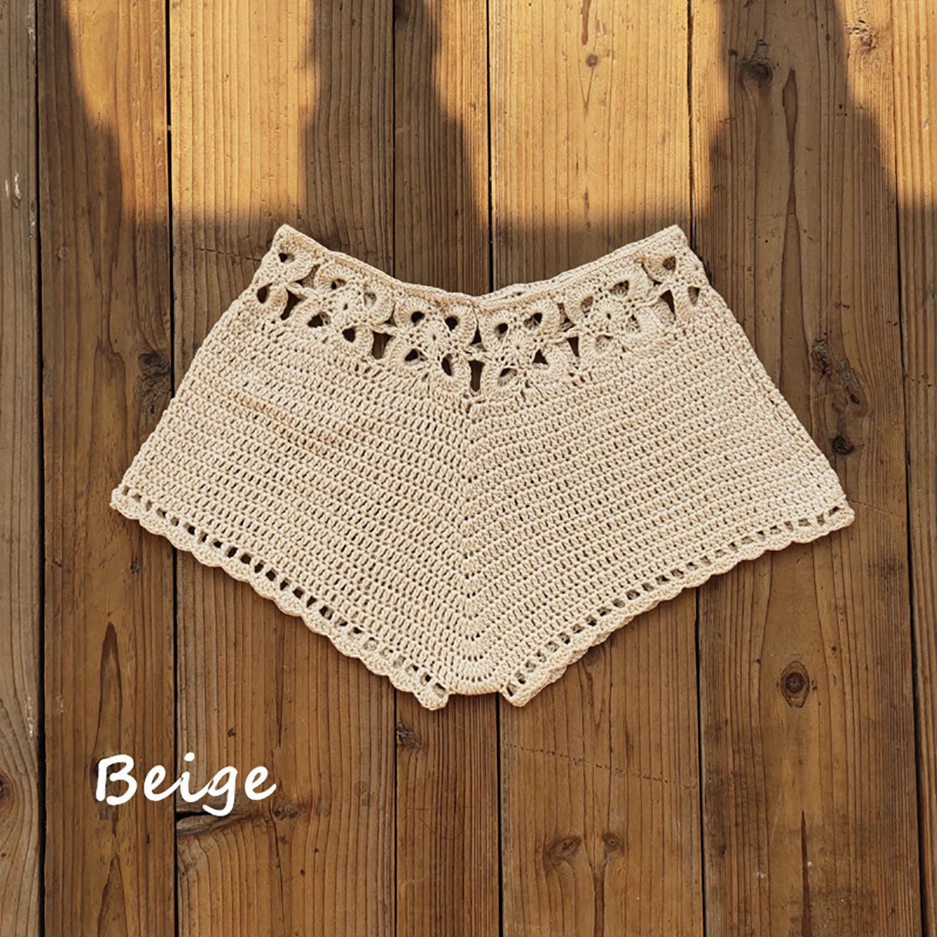 Crochet Cutout Swim Shorts