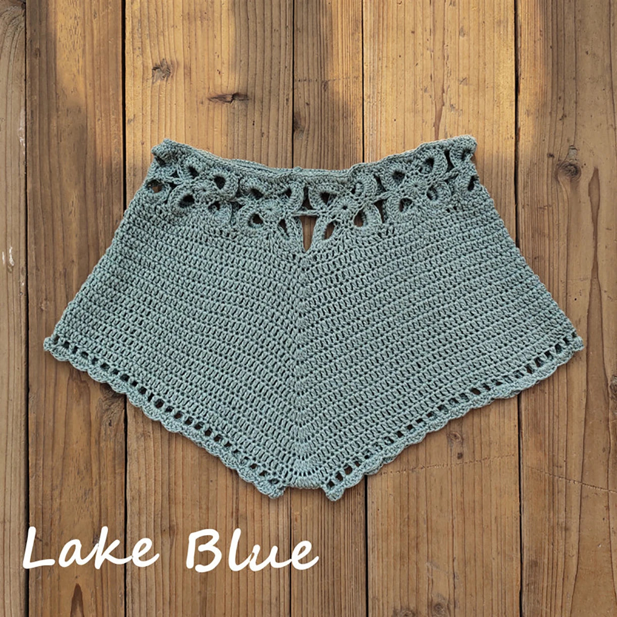 Crochet Cutout Swim Shorts