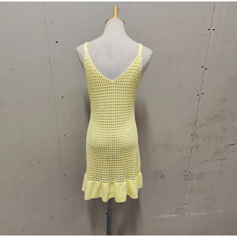 Hattie Fashion V-neck Knit Dress