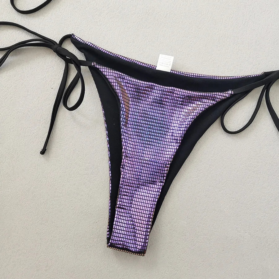 Madison Disco 3-piece Bikini Set