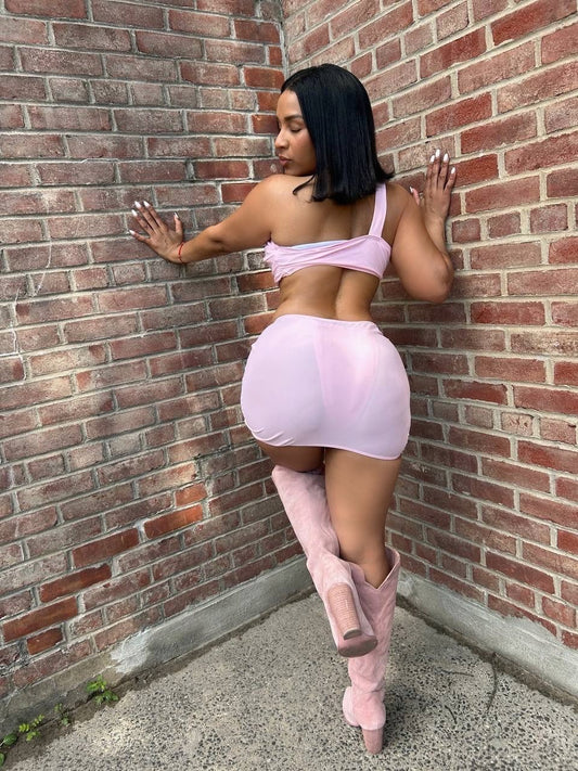 Pink Gladiator 3-Piece Swimsuit Set
