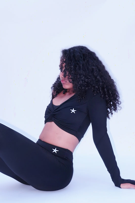 VERO 3 Piece Black Leggings Set