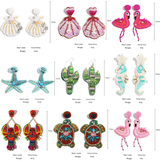 Bling Berry Handmade Ocean Animal Earrings
