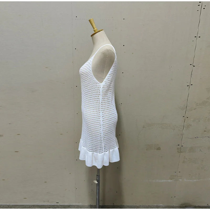 Hattie Fashion V-neck Knit Dress