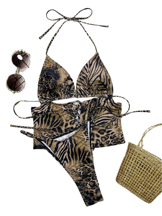 Mona Hot 2-piece Leopard Set