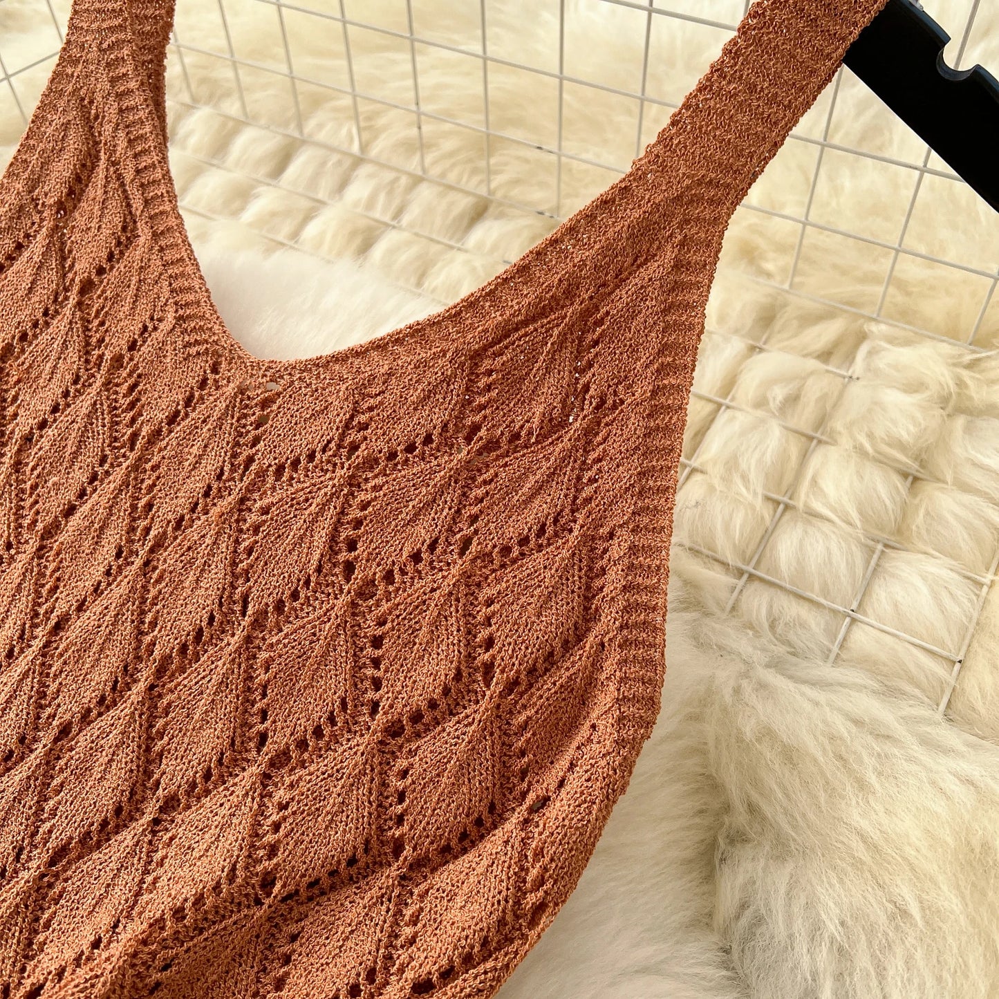 SINGREINY Summer Knitted Beach
