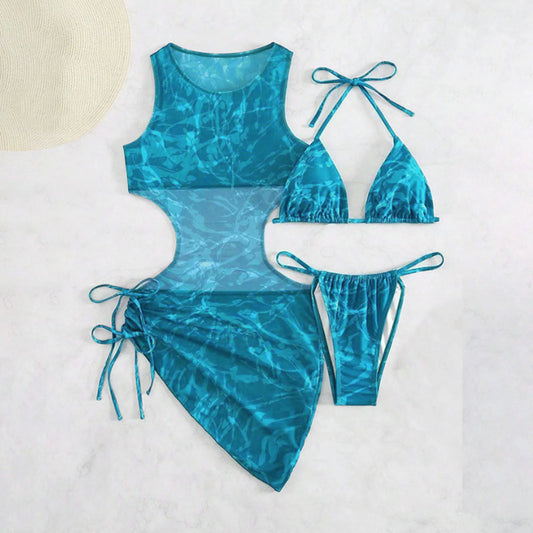 Monic Aqua 3 Piece Swimsuit Set