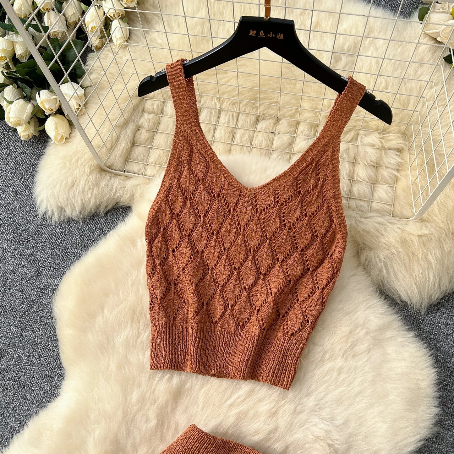 SINGREINY Summer Knitted Beach
